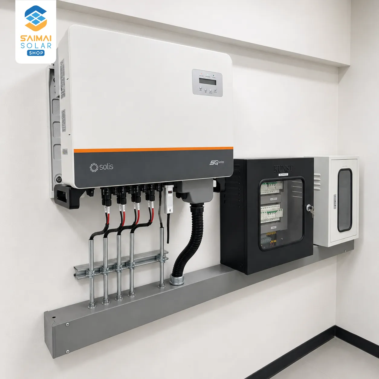 ตู้ควบคุมและอินเวอร์เตอร์ Solis 40kW บริษัท ลีดเดอร์ กรุ๊ป ภาพที่ 4
