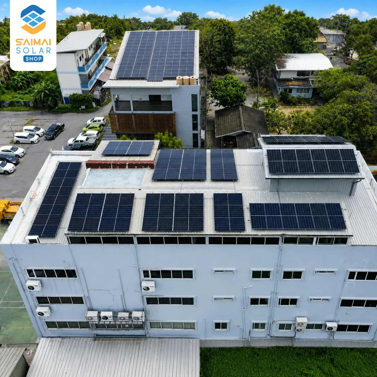 แผงโซลาร์เซลล์ Seraphim Bifacial บนหลังคาเมทัลชีท ลีดเดอร์ กรุ๊ป ภาพที่ 2